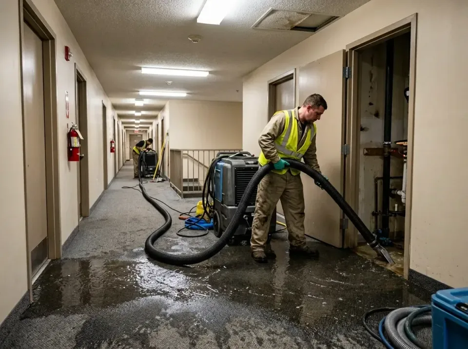 multi-unit-apartment-hallway-f-005 — frequently asked questions, Emergency Burst Pipe Water Extraction & Removal in Fetters…